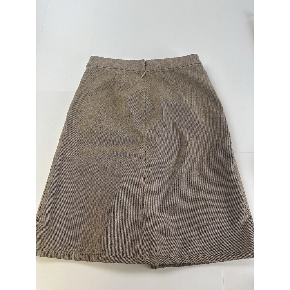 Free People Women's Size Small A-Line Cotton Skirt Beige Pockets - Picture 6 of 6